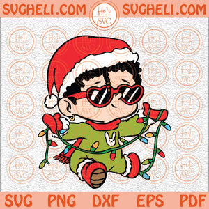 Baby Bad Bunny Christmas Svg Bad Bunny Heart Svg Baby Benito Svg Png Dxf Eps