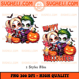 Baby Joker & Harley Quinn Halloween Png Halloween Joker Png