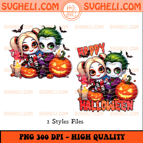 Baby Joker & Harley Quinn Halloween Png Halloween Joker Png