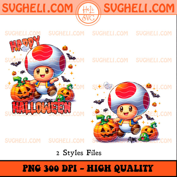 Baby Toad Halloween Png Happy Halloween Toad Png