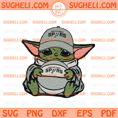 Baby Yoda San Antonio Spurs Basketball Svg Yoda Spurs Svg