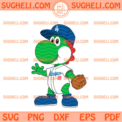 Baby Yoshi Los Angeles Dodgers Svg Yoshi LA Dodgers Svg