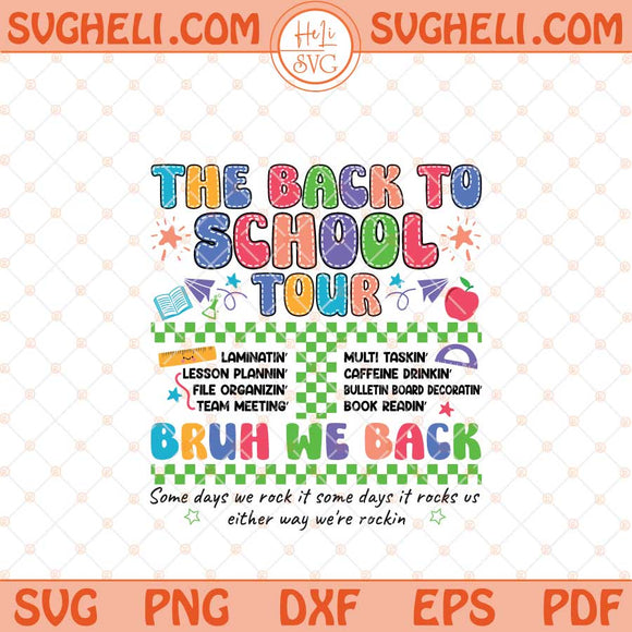 Back to School Teacher Tour Svg Teacher Tour Svg Teacher Svg Dxf Eps Files