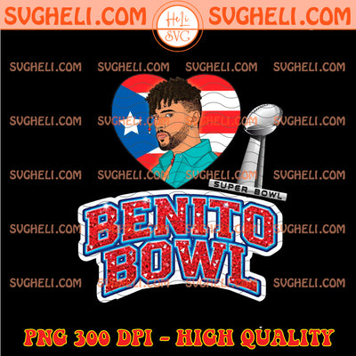 Bad Bunny Heart Super Bowl LX Png Benito Bowl 2026 Png