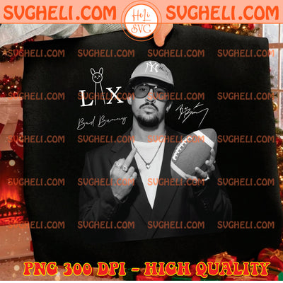 Bad Bunny Signature Super Bowl LX Png Bunny Bowl 2026 Png