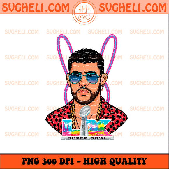 Bad Bunny Super Bowl 2026 LX Png Boricua LIX Digital Art