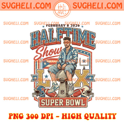 Bad Bunny Super Bowl LX 2026 Halftime Show Png