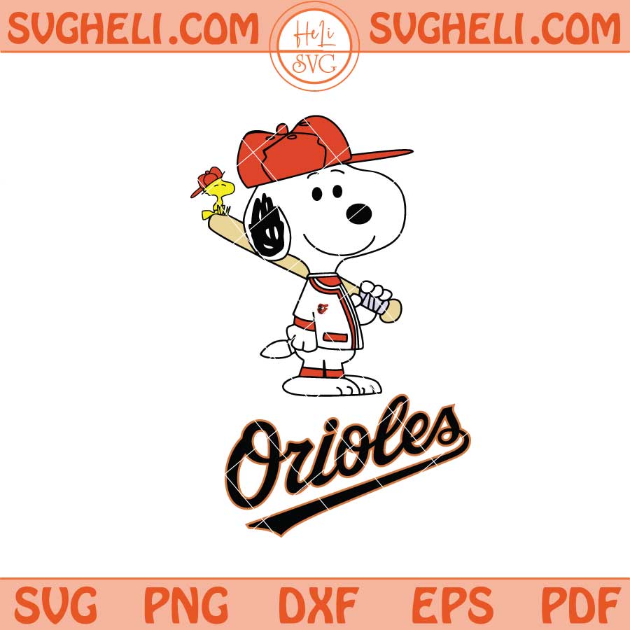 Baltimore Orioles Snoopy Baseball Svg Orioles MLB Svg