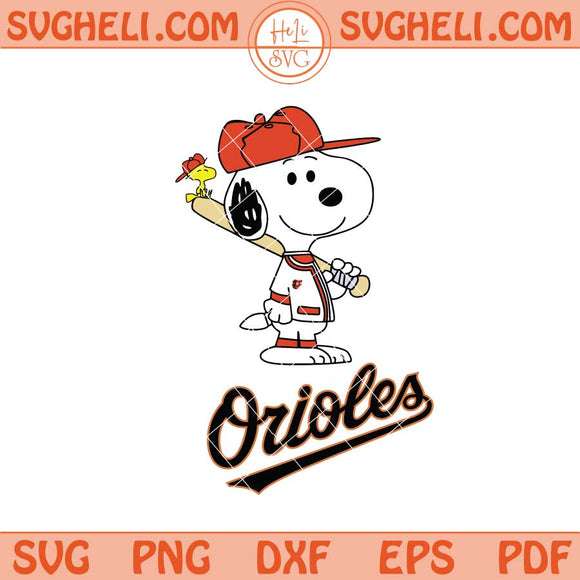 Baltimore Orioles Snoopy Baseball Svg Orioles MLB Svg Png Dxf Eps Files