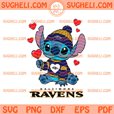 Baltimore Ravens Stitch Valentine Football Svg Ravens Svg