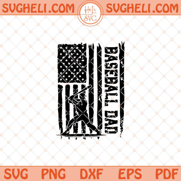 Baseball Dad Svg Baseball Svg Baseball Daddy Svg Sports Svg Png Dxf Eps Files