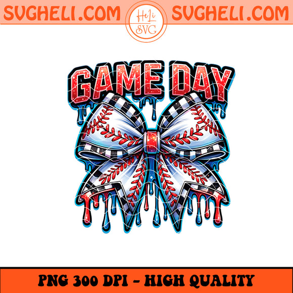 Baseball Drip Png Baseball Coquette Bow Png Baseball Png Sublimation Design