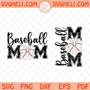 Baseball Mom Svg Baseball Mama Svg Baseball Coquette Svg Png Dxf Eps Files