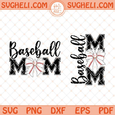 Baseball Mom Svg Baseball Mama Svg Baseball Coquette Svg Png Dxf Eps Files