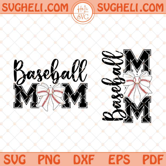 Baseball Mom Svg Baseball Mama Svg Baseball Coquette Svg Png Dxf Eps Files
