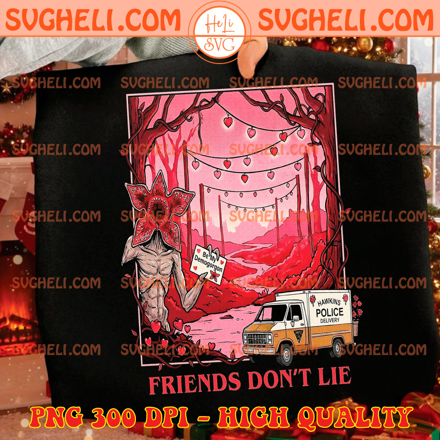Be My Demogorgon Valentine Png Stranger Things DTF Design