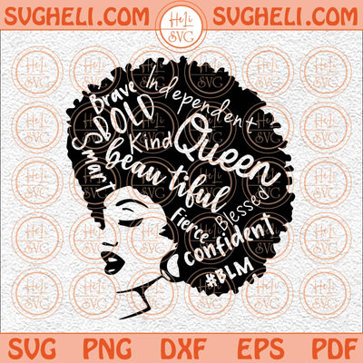 Beautiful Strong Queen Love Svg Black Queen Svg Black Girl Svg Png Dxf Eps