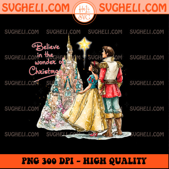 Believe In The Wonder Of Christmas Handwrite Snow White Png