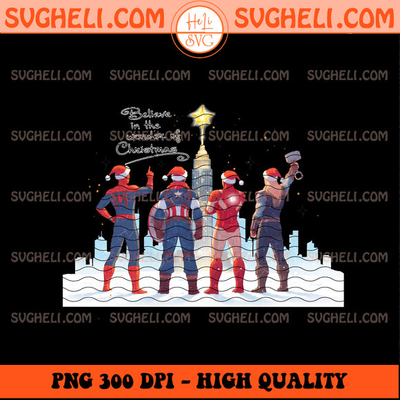 Believe In The Wonder Of Christmas Superhero Handwrite Png