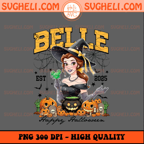 Belle The Witch Est 2025 Happy Halloween Png