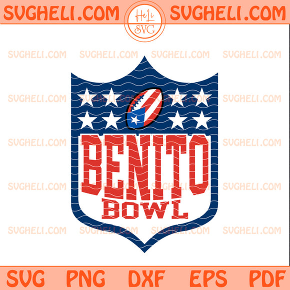 Benito Bowl Singer Super Bowl Football Inspired Svg
