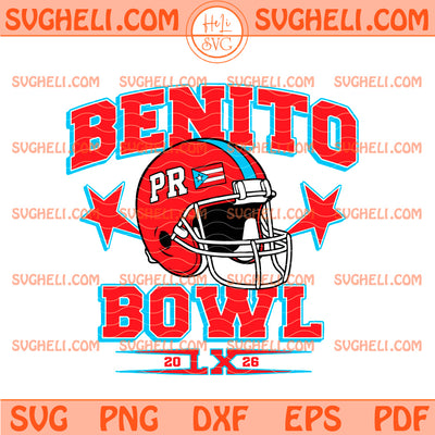 Benito Bowl Svg American Football Svg Puerto Rico Svg