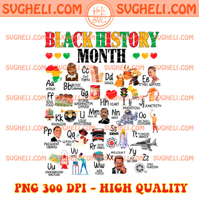 Black History Month Alphabet Png African American Clipart