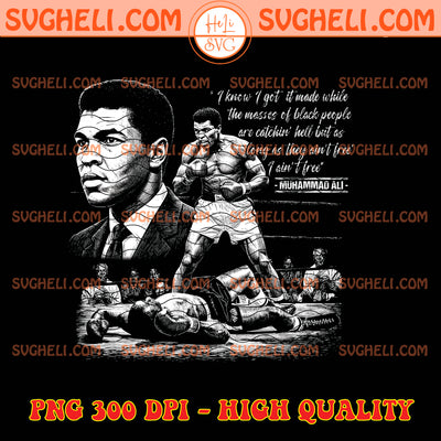 Black History Month Muhammad Ali Boxing Champion Png