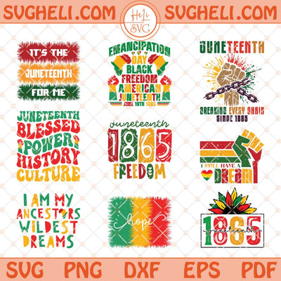 Black History Month Svg Bundle Juneteenth Svg Bundle Png Dxf Eps Files