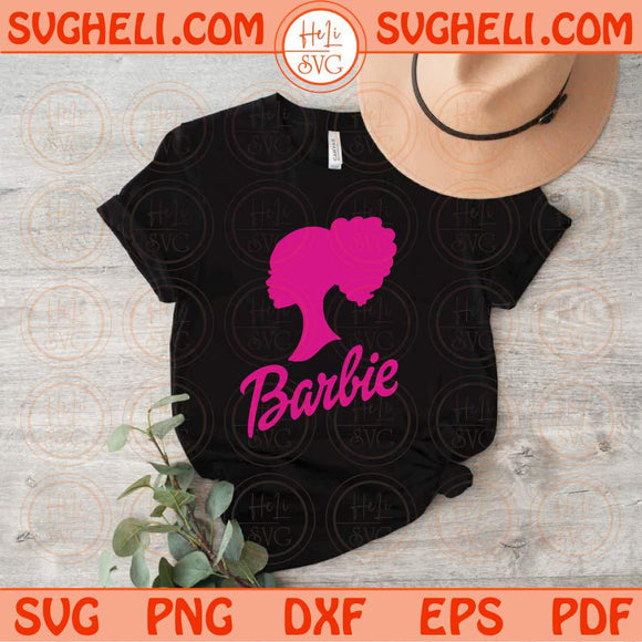 Afro Black Barbie SVG, PNG, DXF