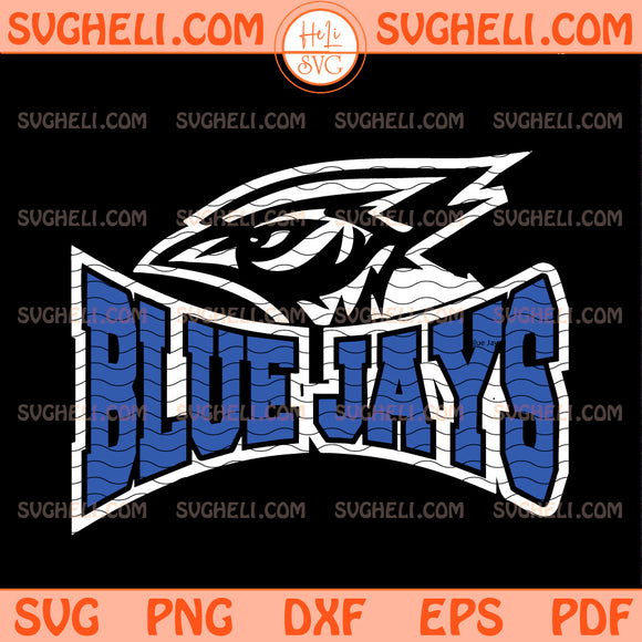 Blue Jays Baseball Team Svg BlueJay Mascot Logo School Svg