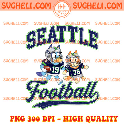 Bluey Bingo Seattle Seahawks Super Bowl LX 2026 Png