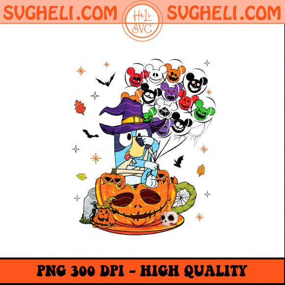 Bluey Coffee Halloween Png Happy Halloween Bluey Png