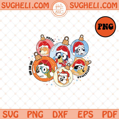 Bluey Dog Ornament Png Cute Christmas Bluey Png Bluey Png Sublimation Files