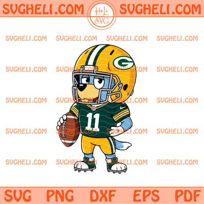 Bluey Green Bay Packers Football Svg Packers Football Svg