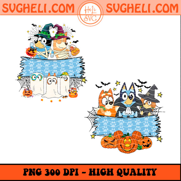 Bluey Halloween Custom Name Png Bluey Halloween Png