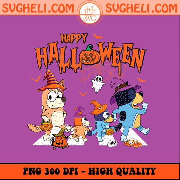 Bluey Happy Halloween Png Funny Bingo Family Png