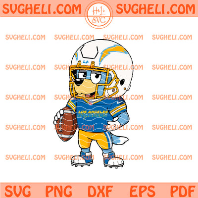 Bluey Los Angeles Chargers Svg Bluey Chargers Football Svg