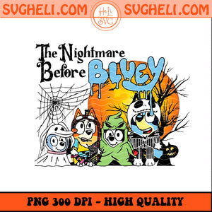 Bluey The Nightmare Before Png Bluey Halloween Png