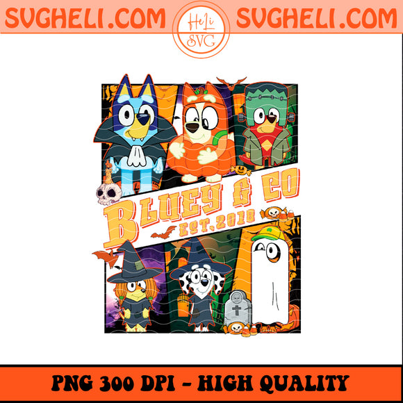 Bluey and Co Halloween est 2018 Png Bluey Halloween Png
