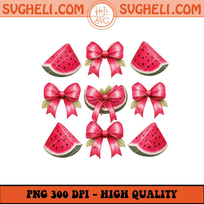Boho Coquette Watermelon Png Preppy Summer Png Summer Png Sublimation Files