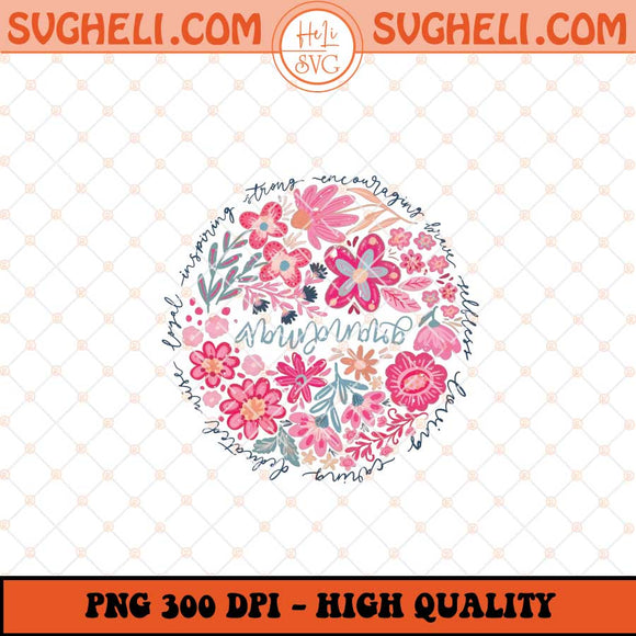 Boho Floral Grandma Png Grandma Adjectives Png Sublimation Files