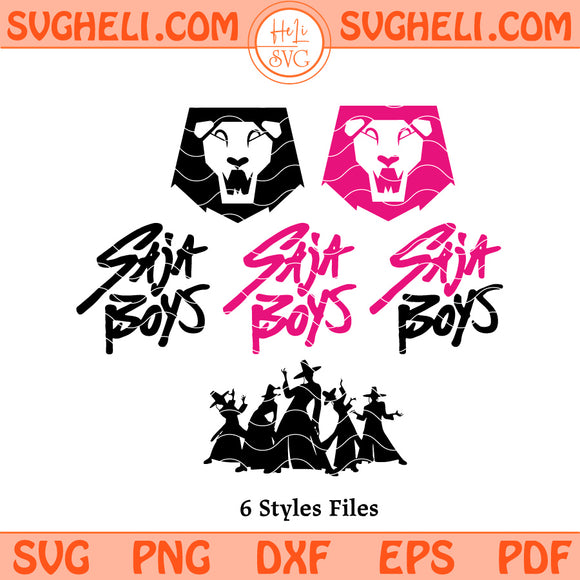 Bold Saja Boys Logo Svg Bundle KPop Demon Hunters Fan Svg Png Dxf Eps Files