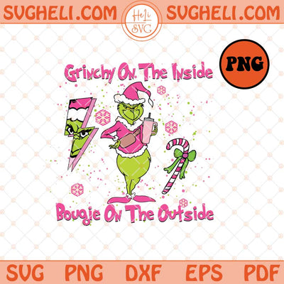 Boojee Grinch Png Bougie Grinchy Png Christmas Grinchy Png Sublimation Files