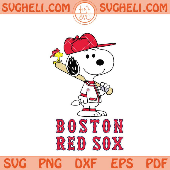 Boston Red Sox Snoopy Baseball Svg Boston Red Sox MLB Svg Png Dxf Eps Files