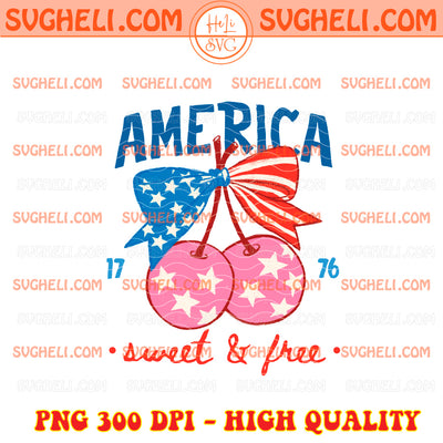 Bow and Cherries Americana 1776 Png America 1776 Png