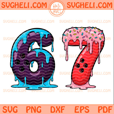 Bowling 67 Six Seven Funny Gen Alpha Meme Drip Svg