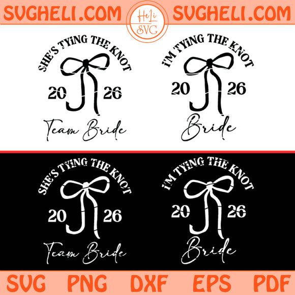Bride And Bridesmaid Matching Svg Bridal Party 2026 Svg Png Dxf Eps Pdf Files