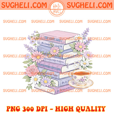Bridgerton Book Stack Bookish Png Regency Aesthetic Tea Png