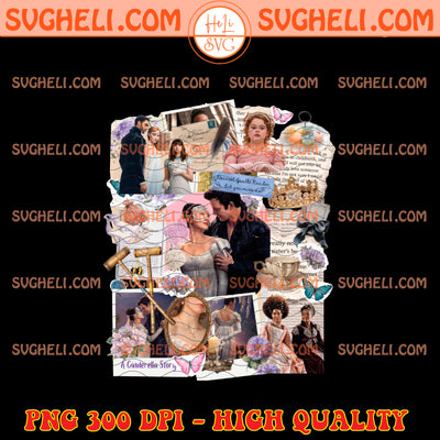 Bridgerton Movie Collage Png Lady Whistledown Tea Png